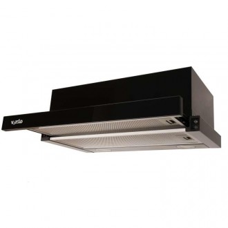 Вытяжка телескопическая VentoLux GARDA 60 BG (900) LED Черное стекло. Запорожье. фото 1 Вытяжка телескопическая VentoLux GARDA 60 BG (900) LED Черное стекло. Запорожье. фото 1