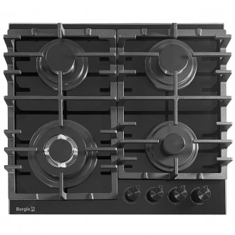Варочная поверхность газовая BORGIO DR 6392-15 Black Glass FFD Черный. Запорожье. фото 1 Варочная поверхность газовая BORGIO DR 6392-15 Black Glass FFD Черный. Запорожье. фото 1