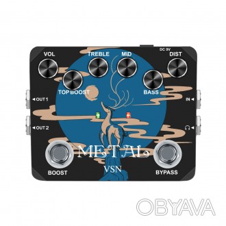 Гитарная педаль эффектов VSN Heavy Metal distortion для электрогитары