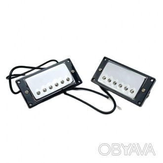 Хамбакеры датчики звукосниматели пара хром для электрогитары с рамками