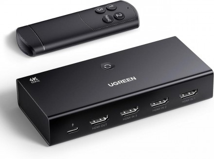 Комутатор Switch Ugreen HDMI 2.2 Switch 3 in 1 4K@60 Гц HDMI-розгалужувач 3 в 1 . Кропивницький. фото 1 Комутатор Switch Ugreen HDMI 2.2 Switch 3 in 1 4K@60 Гц HDMI-розгалужувач 3 в 1 . Кропивницький. фото 1
