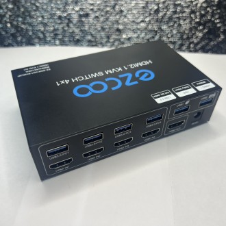 EZCOO 8K HDMI KVM-перемикач 4x1 з USB 3.0 KVM - 4K 120 Гц Hotkey Switch (ez-sw41. Кропивницький. фото 1 EZCOO 8K HDMI KVM-перемикач 4x1 з USB 3.0 KVM - 4K 120 Гц Hotkey Switch (ez-sw41. Кропивницький. фото 1