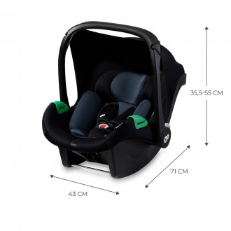 Автокресло-переноска Kinderkraft Mink Pro i-Size Black (KCMINKPRBLK0000). . фото 11 MINK PRO - Ваше первое автокресло для детей от рождения до 13 кг. Ребенка можно . . фото 11