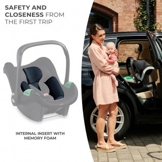 Автокресло-переноска Kinderkraft Mink Pro i-Size Black (KCMINKPRBLK0000). . фото 4 MINK PRO - Ваше первое автокресло для детей от рождения до 13 кг. Ребенка можно . . фото 4