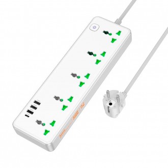 Сетевой фильтр HOCO AC13A на 5 розеток + 3 USB+ USB-C, 17W, 220В, кабель 1. Кривий Ріг. фото 1
Сетевой фильтр HOCO AC13A на 5 розеток + 3 USB+ USB-C, 17W, 220В, кабель 1. Кривий Ріг. фото 1
