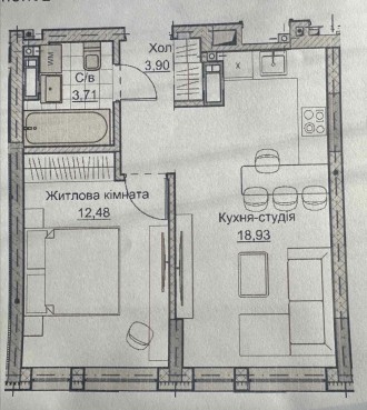 Продам 1-но кімнатну квартиру в новобудові ЖК А+Я в Кропивницькому. Кропивницький. фото 1 Продам 1-но кімнатну квартиру в новобудові ЖК А+Я в Кропивницькому. Кропивницький. фото 1