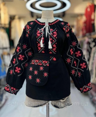 Женская вышиванка с карманом в комплекте. Николаев. фото 1 Женская вышиванка с карманом в комплекте. Николаев. фото 1