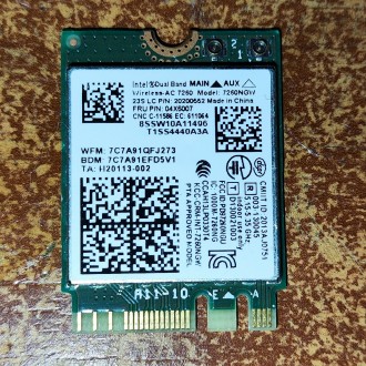 Wifi модуль/адаптер Intel Dual Band Wireless AC 7260 Model(7260NGW) P/N: 2020055. Чернігів. фото 1 Wifi модуль/адаптер Intel Dual Band Wireless AC 7260 Model(7260NGW) P/N: 2020055. Чернігів. фото 1
