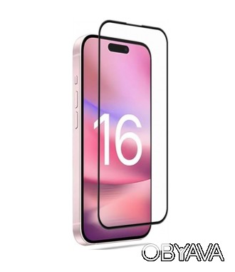 Захисне скло Mocolo 5D Full Glue для Apple iPhone 16 Black (0.33 мм)