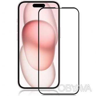Захисне скло Mocolo 5D Full Glue для Apple iPhone 15 Plus Black (0.33 мм)