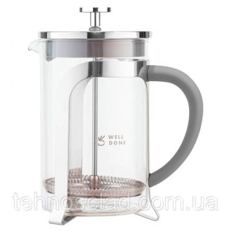 Френч-прес Well Done WD-8018B із ручкою soft-touch DN-937 800 мл. Кам'янське. фото 1 Френч-прес Well Done WD-8018B із ручкою soft-touch DN-937 800 мл. Кам'янське. фото 1