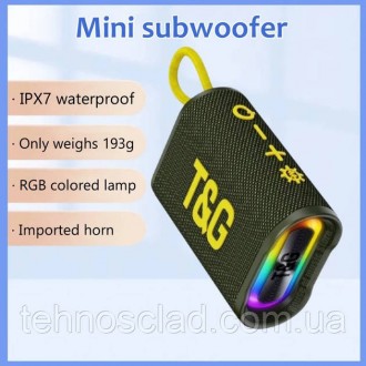Bluetooth-колонка TG396. XD-484 Колір: зелений. Кам'янське. фото 1 Bluetooth-колонка TG396. XD-484 Колір: зелений. Кам'янське. фото 1