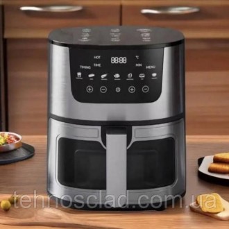 Аерогриль Rainberg RB 2268 4200W аерофритюрниця безолійна без олії з регулювання. Кам'янське. фото 1 Аерогриль Rainberg RB 2268 4200W аерофритюрниця безолійна без олії з регулювання. Кам'янське. фото 1