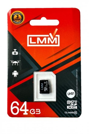 Карта памяти microSDHC (UHS-1) 64GB class 10 LMM (без адаптера). Одесса. фото 1 Карта памяти microSDHC (UHS-1) 64GB class 10 LMM (без адаптера). Одесса. фото 1
