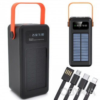 Портативное зарядное устройство с солнечной панелью Power Bank YM-639 CX Внешний
