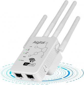 Репітер, Ретраслятор-роутер WLAN 1200 Мбіт/с-Білий. Одеса. фото 1 Репітер, Ретраслятор-роутер WLAN 1200 Мбіт/с-Білий. Одеса. фото 1