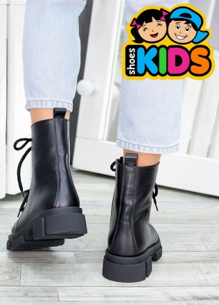 Берцы для девочки подростка кожа 7892-28.Верх: натуральная кожа Италия. Материал. . фото 6