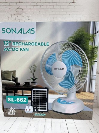 Портативный аккумуляторный вентилятор с солнечной батареей SONALAS SL-662. Одесса. фото 1 Портативный аккумуляторный вентилятор с солнечной батареей SONALAS SL-662. Одесса. фото 1