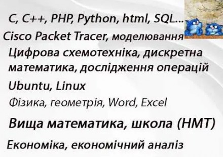Репетитор з математики, програмування, cisco та ін.. Киев. фото 1