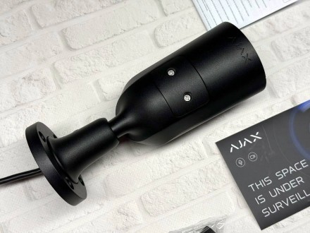 IP-відеокамера Ajax BulletCam (5 Мп/2.8 мм) black, дротова з роздільною здатніст. Київ. фото 1 IP-відеокамера Ajax BulletCam (5 Мп/2.8 мм) black, дротова з роздільною здатніст. Київ. фото 1