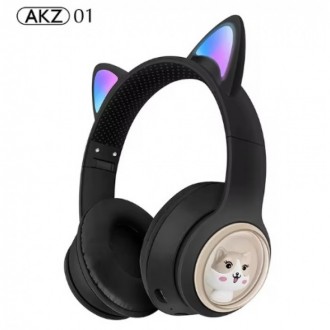 Беспроводные Bluetooth наушники с светящимися кошачьими LED ушками AKZ-01 micro. Одесса. фото 1 Беспроводные Bluetooth наушники с светящимися кошачьими LED ушками AKZ-01 micro. Одесса. фото 1