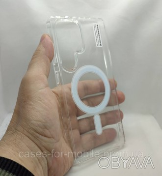 Прозрачный TPU чехол, бампер для Samsung Galaxy S25 Ultra MagSafe
