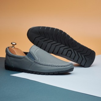 Летние кожаные мокасины с перфорацией Ecco Grey Leather 40. Киев. фото 1 Летние кожаные мокасины с перфорацией Ecco Grey Leather 40. Киев. фото 1