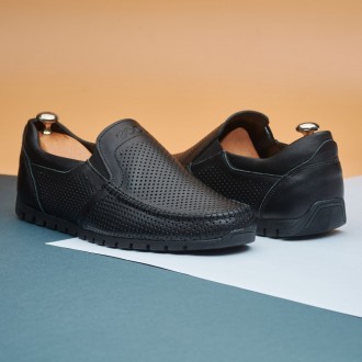 Летние кожаные мокасины с перфорацией Ecco Black Leather 43. Киев. фото 1 Летние кожаные мокасины с перфорацией Ecco Black Leather 43. Киев. фото 1
