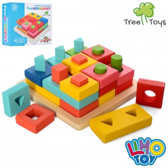 Деревянная игрушка Геометрика Limo Toy MD2345. Харьков. фото 1