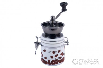 Кофемолка ручная Kamille 205 мм керамическая (7019)