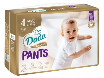 Підгузники Трусики з манжетами Суперабсорбуючі DADA Extra Care Pants 4 Maxi Дада. Ужгород. фото 1 Підгузники Трусики з манжетами Суперабсорбуючі DADA Extra Care Pants 4 Maxi Дада. Ужгород. фото 1