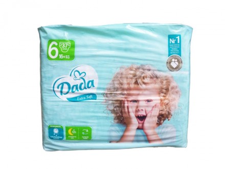 Підгузники з манжетами Суперабсорбуючі DADA 6 Extra Soft Дада памперси вага від . Ужгород. фото 1 Підгузники з манжетами Суперабсорбуючі DADA 6 Extra Soft Дада памперси вага від . Ужгород. фото 1