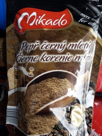 Перець чорний Мелений Mikado Pepr cerny Mlety Przypraw Мікадо Приправа Універсал. Ужгород. фото 1 Перець чорний Мелений Mikado Pepr cerny Mlety Przypraw Мікадо Приправа Універсал. Ужгород. фото 1
