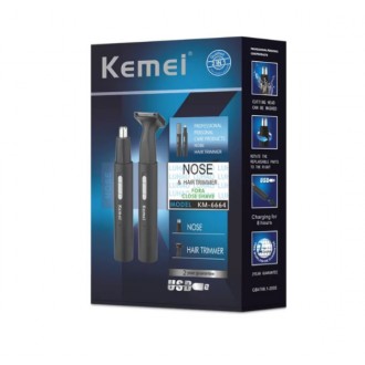 Тример для носа 2 в1 KEMEI KM-6664 (100). Київ. фото 1 Тример для носа 2 в1 KEMEI KM-6664 (100). Київ. фото 1