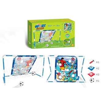 Футбольные ворота с сеткой и накладкой для обучения меткости, мяч, насос, мешоче. Харьков. фото 1