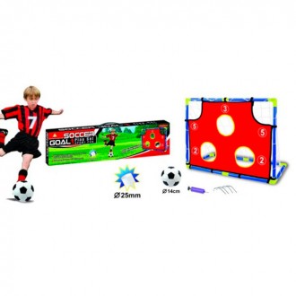 Футбольные ворота 82х43см высота 65см, накладка для обучения меткости, насос, мя. Харьков. фото 1