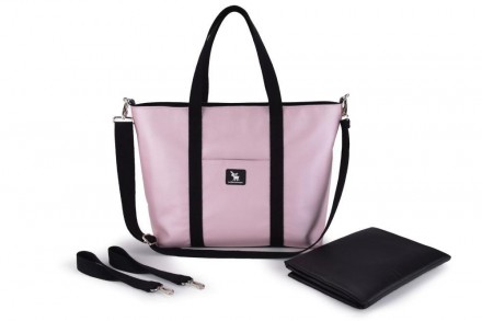 Сумка для коляски Cottonmoose Shopper 750/146 pearl pink leather розовый пудра. Киев. фото 1 Сумка для коляски Cottonmoose Shopper 750/146 pearl pink leather розовый пудра. Киев. фото 1