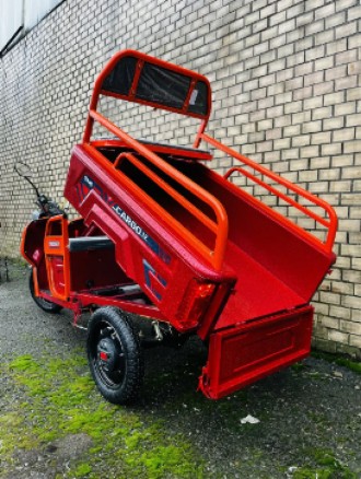 Електротрицикл вантажний 800W CARGO 12" 60V 32Ah (Сірий, Синій, Червоний). . фото 4 Відправка скутерів тільки за ПЕРЕДОПЛАТІ 5000 ГРН. Самовивіз зі складу Овидіопол. . фото 4