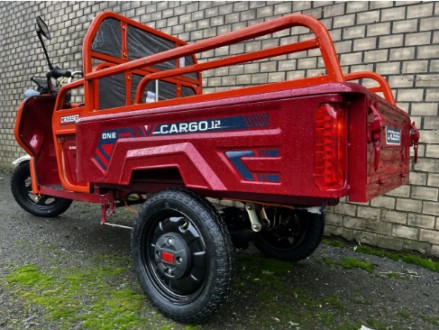 Електротрицикл вантажний 800W CARGO 12" 60V 32Ah (Сірий, Синій, Червоний). . фото 6 Відправка скутерів тільки за ПЕРЕДОПЛАТІ 5000 ГРН. Самовивіз зі складу Овидіопол. . фото 6