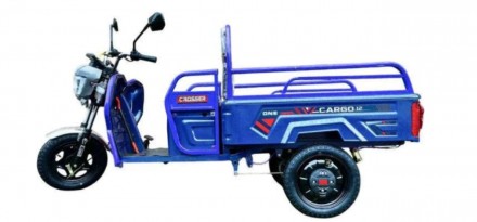 Електротрицикл вантажний 800W CARGO 12" 60V 32Ah (Сірий, Синій, Червоний). . фото 5 Відправка скутерів тільки за ПЕРЕДОПЛАТІ 5000 ГРН. Самовивіз зі складу Овидіопол. . фото 5
