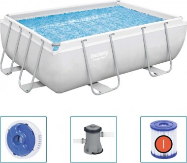 Басейн каркасний прямокутний 4в1 Bestway 56629, 282 x 196 x 84 см. Київ. фото 1 Басейн каркасний прямокутний 4в1 Bestway 56629, 282 x 196 x 84 см. Київ. фото 1