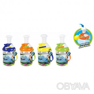 Іграшка водяна бомбочка арт. YG38U, кульки та насос, 4 кольор. у пляшці YG38U i