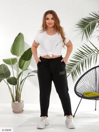 Спортивные брюки женские удобные повседневные для прогулок с камнями стразами бо. Одесса. фото 1