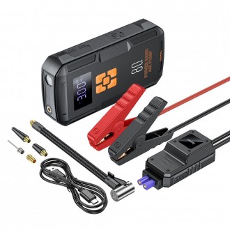 Автомобільний пускозарядний пристрій Hoco QS2 + Насос 8000mAh. Одеса. фото 1 Автомобільний пускозарядний пристрій Hoco QS2 + Насос 8000mAh. Одеса. фото 1