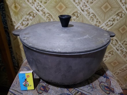 Алюминиевый большой казан на 6 л с крышкой из СССР.. Миколаїв. фото 1 Алюминиевый большой казан на 6 л с крышкой из СССР.. Миколаїв. фото 1