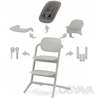 Cybex Lemo suede grey стільчик для годування 4 в 1