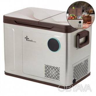 Портативный холодильник Weekender WH-48. 40л. 62х38х47см. 2-х камерный. Мобильны