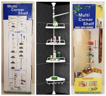 Полиця для ванної кімнати Aidesen Multi Corner ADS-188, кутова, телескопічна етажерка. . фото 10 Опис:
Багатомісна кутова полиця для ванної кімнати Aidesen ADS-188 Multi Corner . . фото 10