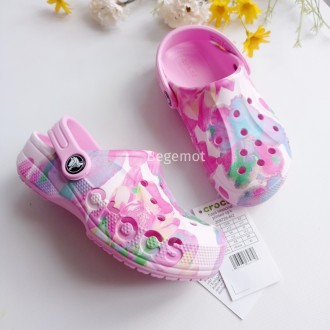 Детские Сабо на девочку Crocs CLOG Графика Розовый. Киев. фото 1 Детские Сабо на девочку Crocs CLOG Графика Розовый. Киев. фото 1