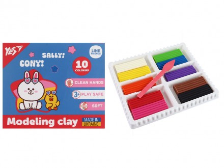Пластилін Yes, 10 кол., 200г "Line Friends" 540664 ish. Харьков. фото 1 Пластилін Yes, 10 кол., 200г "Line Friends" 540664 ish. Харьков. фото 1